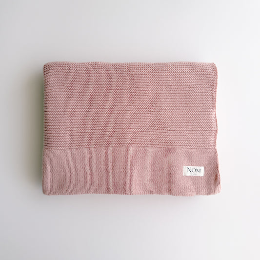 Knitted Blanket - Blush image 0