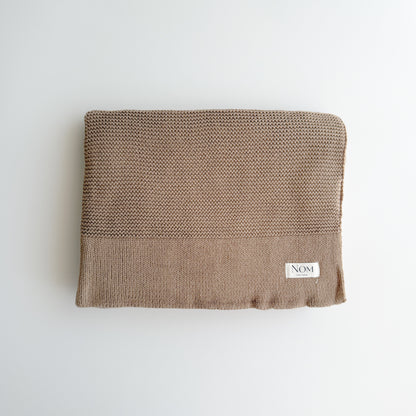 Knitted Blanket - Cocoa image 0