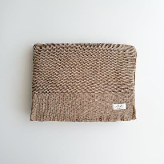Knitted Blanket - Cocoa image 0