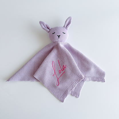 Knitted Comforter - Lilac image 2